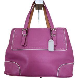 Vintage Coach Hampton Y2k Pink Barbie Handbag Tote Purse